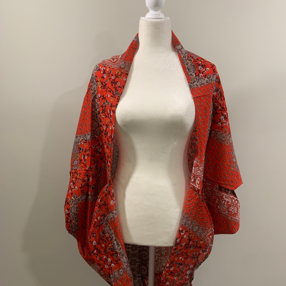 This is a orange kimono